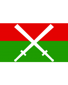 Flag: Kachin State as shown in FOTW project - version as used in Wikipedia |  landscape flag | 1.35m² | 14.5sqft | 90x150cm | 3x5ft 