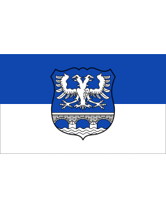 Flag: Former city of Kettwig |  landscape flag | 1.35m² | 14.5sqft | 90x150cm | 3x5ft 