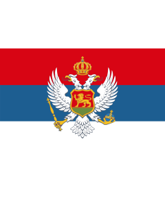 Flag: Kingdom of Montenegro |  landscape flag | 1.35m² | 14.5sqft | 90x150cm | 3x5ft 