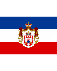 Flag: State flag and ensign of the Kingdom of Yugoslavia from 1922 to 1941 |  landscape flag | 1.35m² | 14.5sqft | 90x150cm | 3x5ft 