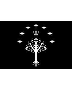 Flag: Royal flag of Gondor from J |  landscape flag | 1.35m² | 14.5sqft | 90x150cm | 3x5ft 