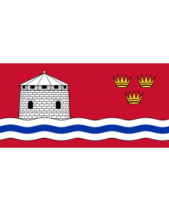 Flag: Kingston, Ontario, Canada |  landscape flag | 1.35m² | 14.5sqft | 80x160cm | 30x60inch 