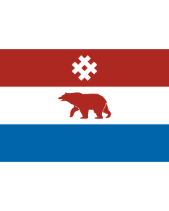 Flag: Komi-Permyak Okrug, Perm Krai, Russia |  landscape flag | 1.35m² | 14.5sqft | 90x150cm | 3x5ft 