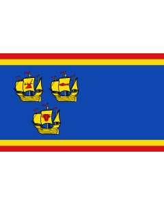 Flag: Kreis Nordfriesland |  landscape flag | 1.35m² | 14.5sqft | 90x150cm | 3x5ft 