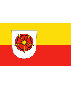 Flag: German district of Lippe |  landscape flag | 1.35m² | 14.5sqft | 90x150cm | 3x5ft 