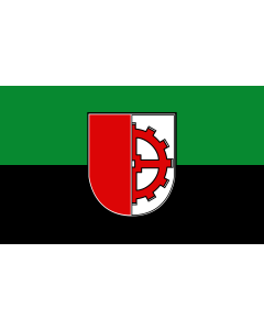 Flag: German municipality of Cadenberge |  landscape flag | 1.35m² | 14.5sqft | 90x150cm | 3x5ft 