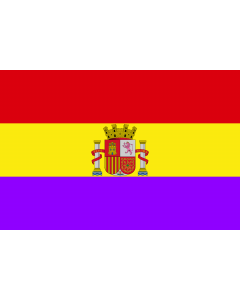 Flag: A modern version of the flag of the Second Spanish Republic |  landscape flag | 1.35m² | 14.5sqft | 90x150cm | 3x5ft 