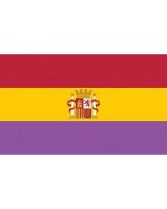 Flag: Segunda r 03 | Segunda República Española | Segona República Espanyola | Espainiako Bigarren Errepublikako bandera | Da Segunda República Española |  landscape flag | 1.35m² | 14.5sqft | 90x150cm | 3x5ft 