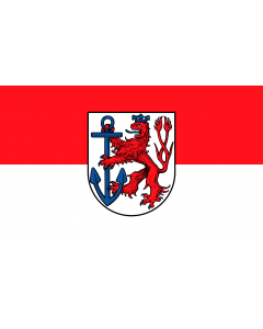 Flag: State capital of Düsseldorf |  landscape flag | 1.35m² | 14.5sqft | 90x150cm | 3x5ft 