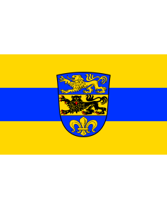 Flag: District of Dillingen an der Donau |  landscape flag | 1.35m² | 14.5sqft | 90x150cm | 3x5ft 