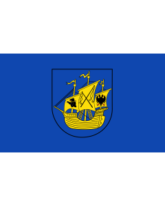 Flag: German district of Landkreis Wittmund |  landscape flag | 1.35m² | 14.5sqft | 90x150cm | 3x5ft 
