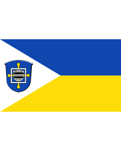 Flag: Langenselbold, Hesse, Germany |  landscape flag | 1.35m² | 14.5sqft | 90x150cm | 3x5ft 
