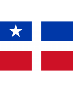 Flagge: Large Lares  1868 | Lares  adopted in 1952   municipality of Puerto Rico  - construction details based the templates Lares  demasiao  |  Querformat Fahne | 1.35m² | 90x150cm 