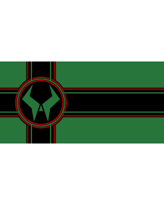 Flag: Latveria Based on the design that appears on the cover of  Doom The Emperor Returns #1 |  landscape flag | 1.35m² | 14.5sqft | 80x160cm | 30x60inch 