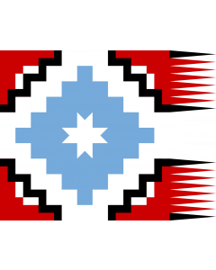 Flag: Mapuche flag |  landscape flag | 1.35m² | 14.5sqft | 100x130cm | 40x50inch 