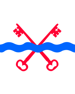 Flag: Leiderdorp vlag | Gemeente Leiderdorp, Zuid-Holland |  landscape flag | 1.35m² | 14.5sqft | 90x150cm | 3x5ft 