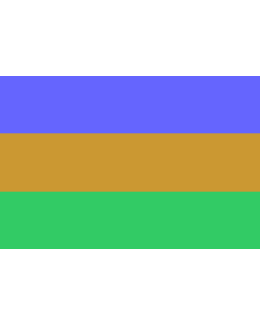 Flag: Lemko Republik in Florynka |  landscape flag | 1.35m² | 14.5sqft | 90x150cm | 3x5ft 