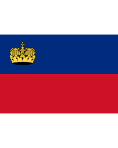 Flag: Liechtenstein |  landscape flag | 1.35m² | 14.5sqft | 90x150cm | 3x5ft 