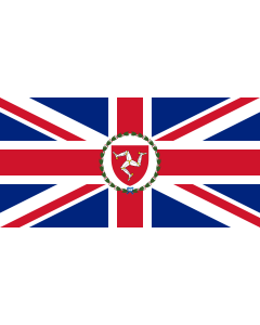Flag: Old Lieutenant Governor s flag of the Isle of Man before the 1999 revision in the design |  landscape flag | 1.35m² | 14.5sqft | 80x160cm | 30x60inch 