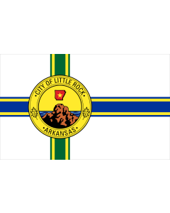Flag: Little Rock |  landscape flag | 1.35m² | 14.5sqft | 90x150cm | 3x5ft 
