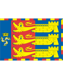 Flag: Lord Warden Cinque Ports Lord Boyce |  landscape flag | 1.35m² | 14.5sqft | 90x150cm | 3x5ft 