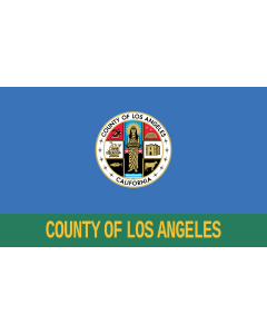 Flag: Los Angeles County — in Southern California |  landscape flag | 1.35m² | 14.5sqft | 90x150cm | 3x5ft 