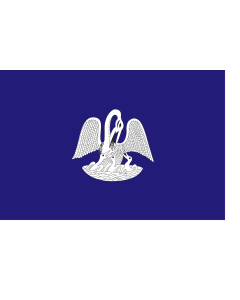 Flag: Louisiana Pelican Flag 1861 |  landscape flag | 1.35m² | 14.5sqft | 90x150cm | 3x5ft 