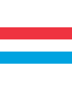 Flag: 1 2 version of the national flag of Luxembourg |  landscape flag | 1.35m² | 14.5sqft | 80x160cm | 30x60inch 