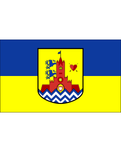 Flag: Mürwik | Mürwik-Fahne; nicht offiziell; Fahne hochgeladen in der hohen  -Qualität  Siehe Originaldatei |  landscape flag | 1.35m² | 14.5sqft | 90x150cm | 3x5ft 