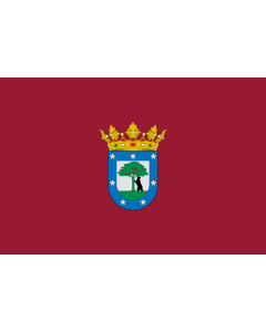 Flag: Madrid, in the Community of Madrid, Spain |  landscape flag | 1.35m² | 14.5sqft | 90x150cm | 3x5ft 