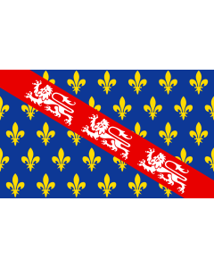 Flag: French province of Marche |  landscape flag | 1.35m² | 14.5sqft | 90x150cm | 3x5ft 