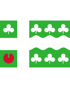 Flag: Marum | Marum, in Groningen province, the Netherlands |  landscape flag | 1.35m² | 14.5sqft | 90x150cm | 3x5ft 