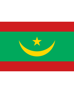 Flag: Mauritania 2016 proposal |  landscape flag | 1.35m² | 14.5sqft | 90x150cm | 3x5ft 