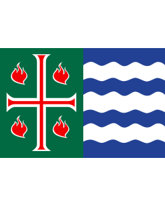 Flag: Mayagüez, Puerto Rico |  landscape flag | 1.35m² | 14.5sqft | 90x150cm | 3x5ft 