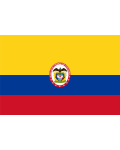 Flag: Military flag of United States of Colombia | Military flag and naval ensign of United States of Colombia | Naval de guerra de los Estados Unidos de Colombia |  landscape flag | 1.35m² | 14.5sqft | 90x150cm | 3x5ft 