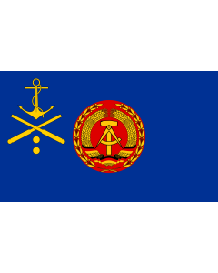 Flag: Minister of defence admiral - East Germany |  landscape flag | 1.35m² | 14.5sqft | 90x150cm | 3x5ft 