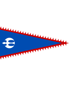 Flag: Mongol Empire 2 | Alternate reconstructed flag of the Mongol Empire |  landscape flag | 1.35m² | 14.5sqft | 80x170cm | 30x65inch 