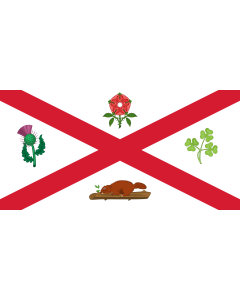 Flag: Montreal in 1935-1939, based on description here |  landscape flag | 1.35m² | 14.5sqft | 80x160cm | 30x60inch 