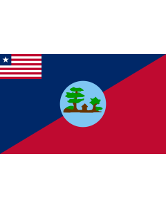 Flag: Montserrado County |  landscape flag | 1.35m² | 14.5sqft | 90x150cm | 3x5ft 