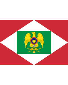 Flag: Napoleonic Kingdom of Italy |  landscape flag | 1.35m² | 14.5sqft | 90x150cm | 3x5ft 