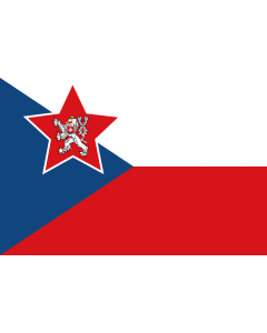 Flag: Naval Ensign of Czechoslovakia 1955-1960 |  landscape flag | 1.35m² | 14.5sqft | 90x150cm | 3x5ft 