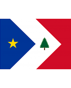 Flag: New England Acadians |  landscape flag | 1.35m² | 14.5sqft | 100x140cm | 40x55inch 