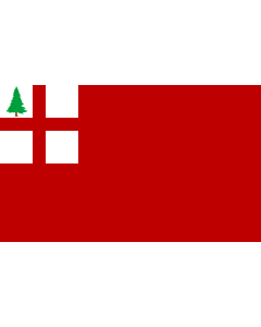 Flag: New England combo | New England red ensign |  landscape flag | 1.35m² | 14.5sqft | 90x150cm | 3x5ft 