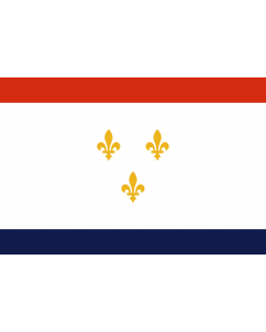 Flag: New Orleans |  landscape flag | 1.35m² | 14.5sqft | 90x150cm | 3x5ft 