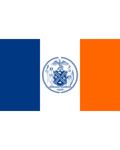 Flag: New York City |  landscape flag | 1.35m² | 14.5sqft | 90x150cm | 3x5ft 