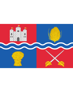 Flag: Newbury town | The town flag of Newbury in Berkshire |  landscape flag | 1.35m² | 14.5sqft | 90x150cm | 3x5ft 