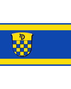 Flag: Niederdorfelden, Hesse, Germany |  landscape flag | 1.35m² | 14.5sqft | 90x150cm | 3x5ft 