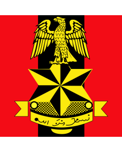 Flag: Nigerian Army Headquarters |  1.35m² | 14.5sqft | 120x120cm | 45x45inch 