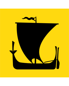 Flag: Norwegian county Nordland |  1.35m² | 14.5sqft | 120x120cm | 45x45inch 