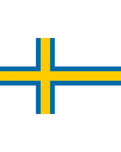 Flag: Norrland  northern part of Sweden |  landscape flag | 1.35m² | 14.5sqft | 90x150cm | 3x5ft 